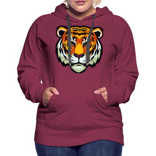 Tiger Fashion Feline Animal, Tiger Willing Success - Women's Premium Hoodie