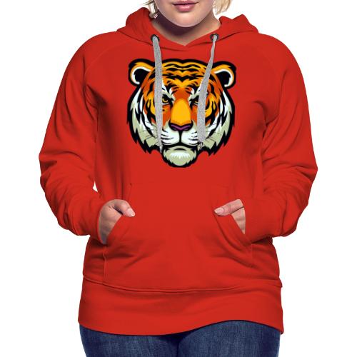 Tiger Fashion Feline Animal, Tiger Willing Success - Women's Premium Hoodie