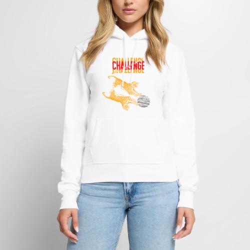 Double tiger fashion, jungle feline animals. - Women's Premium Hoodie