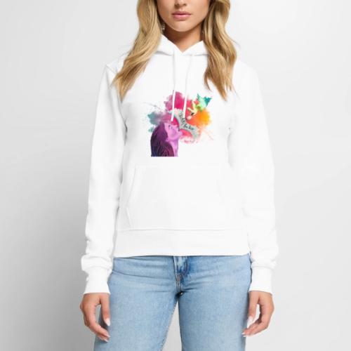 Cover Art, Color Burst Cut Out - Women's Premium Hoodie