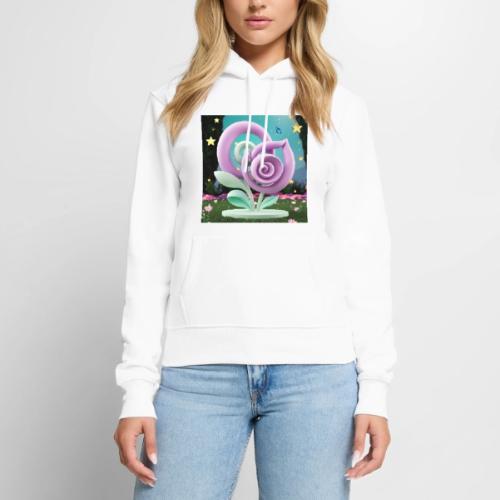 Lila Bloom | Double Floral Eco-Inspired Art - Women's Premium Hoodie