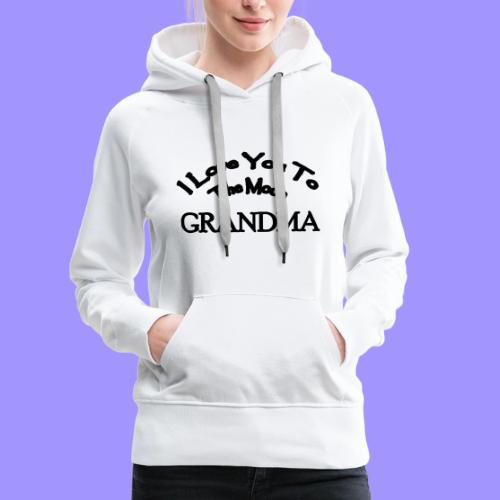 I Love You to The Moon Grandma | Family Shirt - Women's Premium Hoodie
