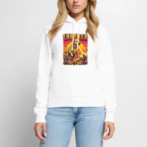 Labzilla Giant Yellow Labrador Monster Tee - Women's Premium Hoodie