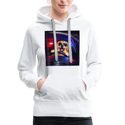 Funny Police Golden Retriever Meme Tee - Women's Premium Hoodie