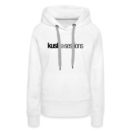 KushSessions (black logo) - Women's Premium Hoodie