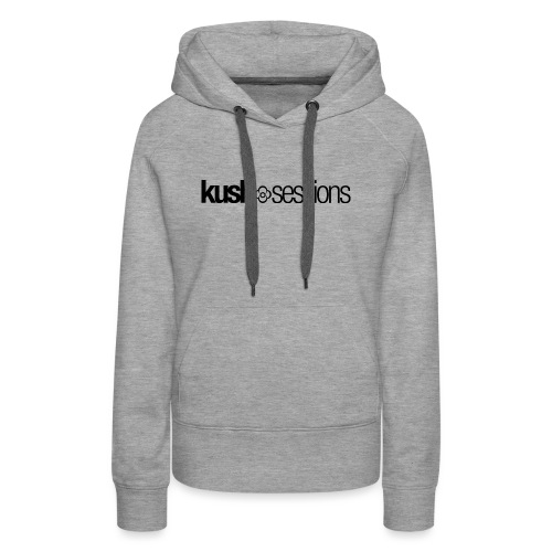 KushSessions (black logo) - Women's Premium Hoodie