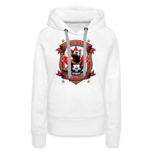 Canada Beaver Crest T-Shirt, Pride Badge Gift - Women's Premium Hoodie
