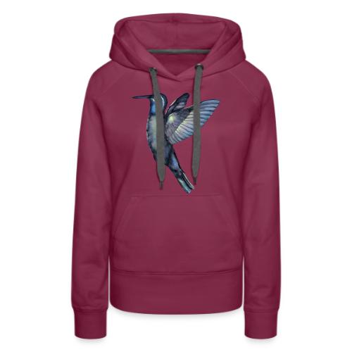 Hummingbird in flight - Women's Premium Hoodie