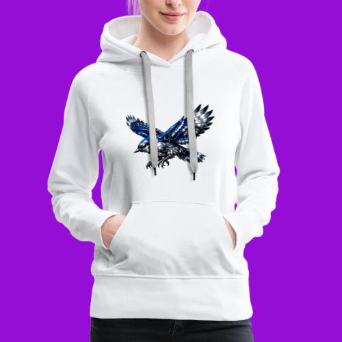Silver Blue Jay Dive - Women's Premium Hoodie