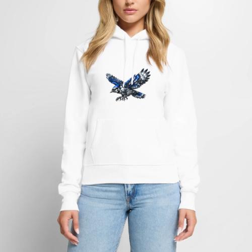 Silver Blue Jay Dive - Women's Premium Hoodie