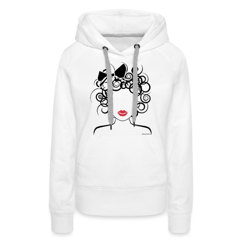 Global Couture logo_curly girl Phone & Tablet Case - Women's Premium Hoodie