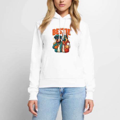 Hip Hop Dog Besties Shirt for Friends & Pet Lovers - Women's Premium Hoodie