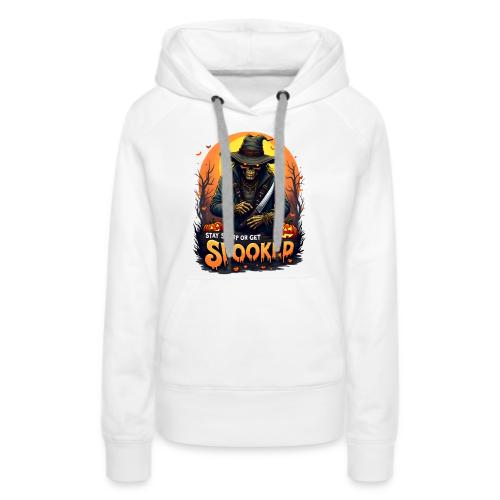 Stay Sharp or Get Spooked Halloween Knife Art - Women's Premium Hoodie