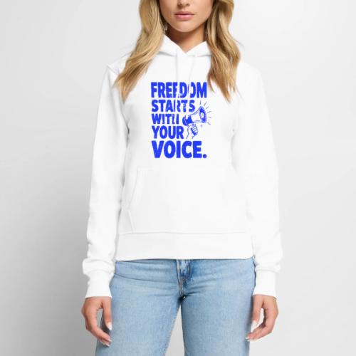 Freedom Starts With Your Voice Vintage - Women's Premium Hoodie