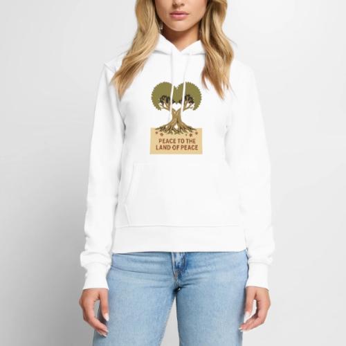 Peace To The Land Of Peace Tree Heart - Women's Premium Hoodie