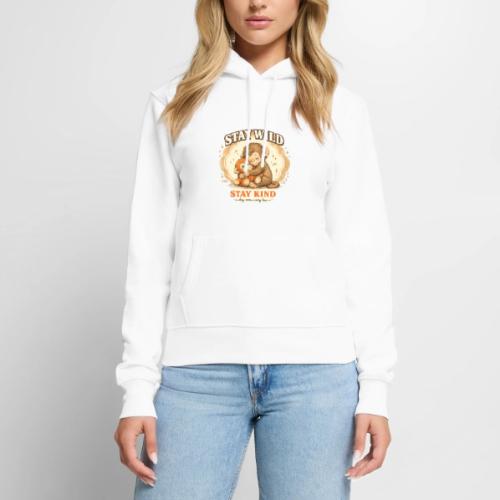 Stay Wild Stay Kind Punch Monkey Hug - Women's Premium Hoodie
