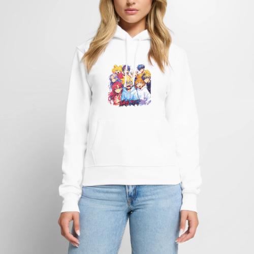Thrill Rush Anime Squad Streetwear - Women's Premium Hoodie