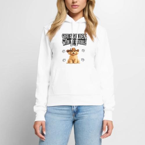Life Is Golden With My Doodle Cowboy Goldendoodle - Women's Premium Hoodie