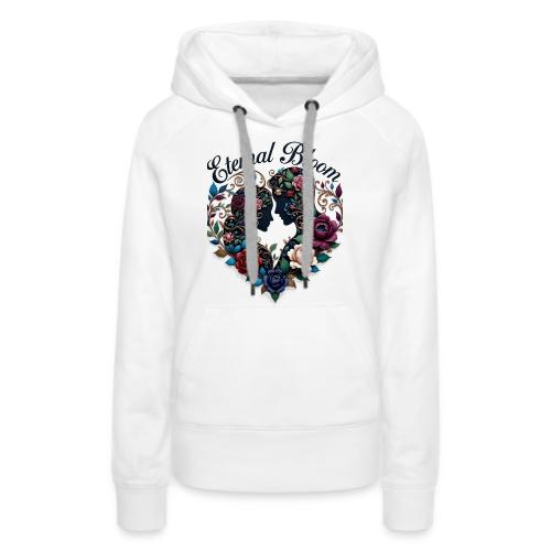 Eternal Bloom Embrace T-Shirt - Women's Premium Hoodie