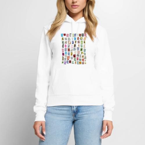 Numbers and letters design - Women's Premium Hoodie