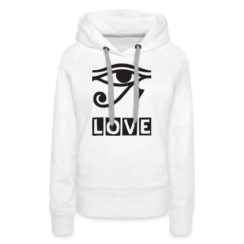 EYE LOVE DSGN TRNSP - Women's Premium Hoodie
