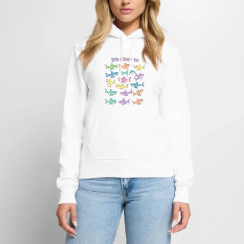 It’s Okay To – Cute Pastel Shark - Women's Premium Hoodie