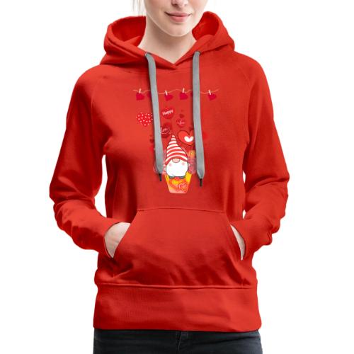 Design wrapped in love hearts, vibrating in love. - Women's Premium Hoodie
