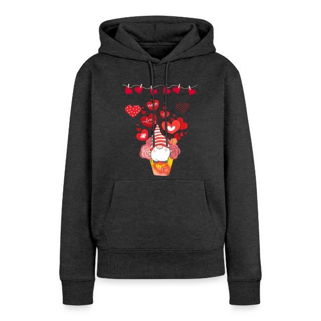 Design wrapped in love hearts, vibrating in love.