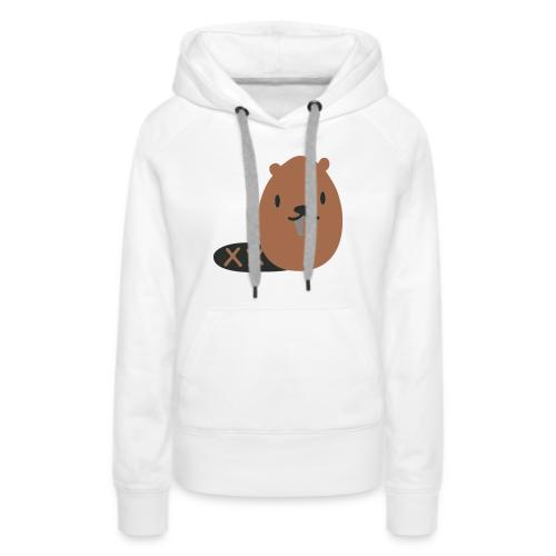 Cute Beaver - Women's Premium Hoodie