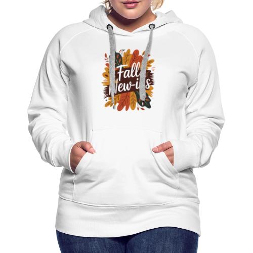 Fall New-Ins Autumn Leaves Acorn Seasonal Outfit - Women's Premium Hoodie