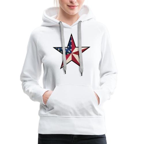 American Patriot Barn Star - Women's Premium Hoodie