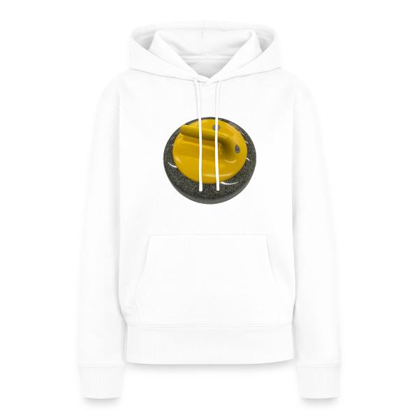 Curling rock (yellow) Women's Premium Hoodie
