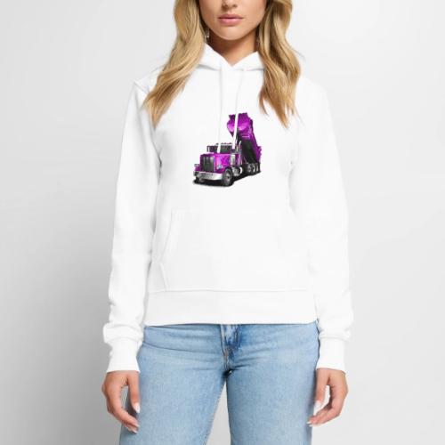 Dump Truck Purple - Women's Premium Hoodie