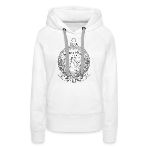 Festive Snowman T-Shirt - Women's Premium Hoodie