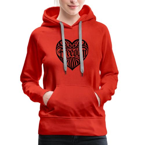 FREEDOM in Heart - Women's Premium Hoodie