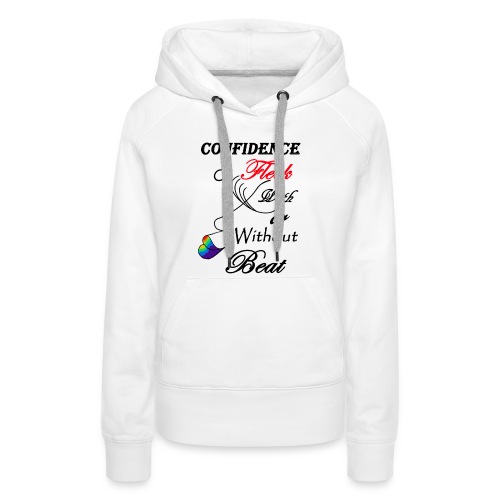 With or Without Beat SpilledPaint- Asphalt - Women's Premium Hoodie