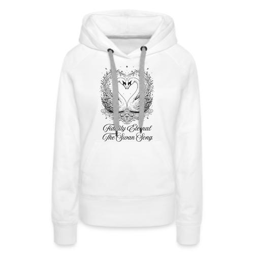 Poetic Swan T-Shirt - Women's Premium Hoodie