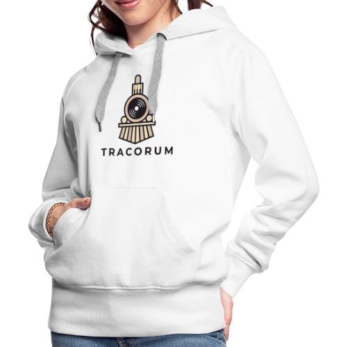 Cartoon Cosmic Train with LP Light - Women's Premium Hoodie