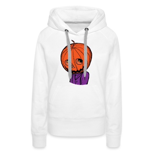 Pumpkin Head Halloween - Women's Premium Hoodie