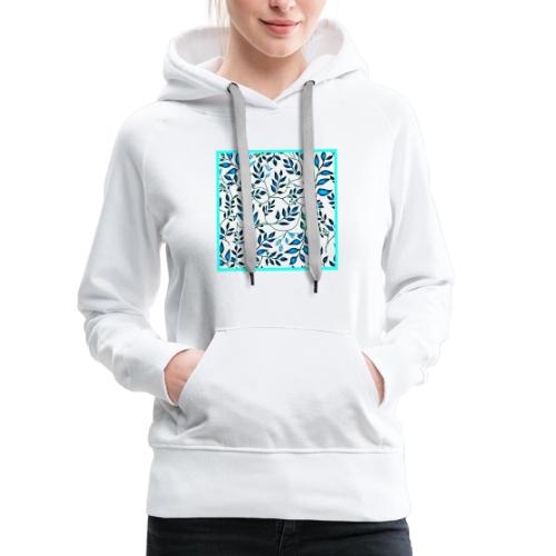 Colorful Foliage Pattern Art - Women's Premium Hoodie