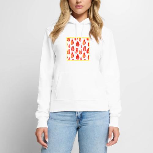 Elegant Leaf Art Neon Aesthetics - Women's Premium Hoodie