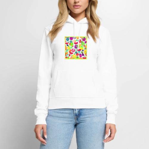 Colorful Fruits Orchard Artistry - Women's Premium Hoodie