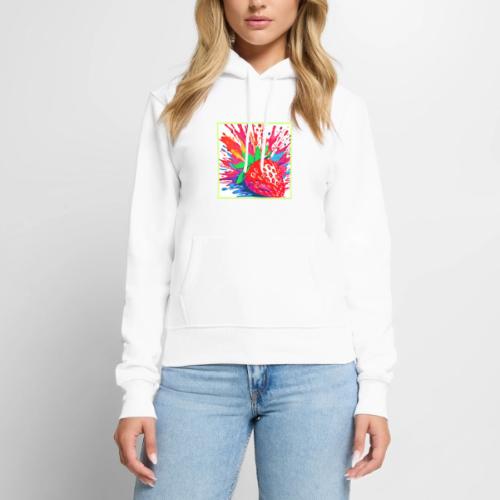 Splatter Strawberry Splash - Women's Premium Hoodie