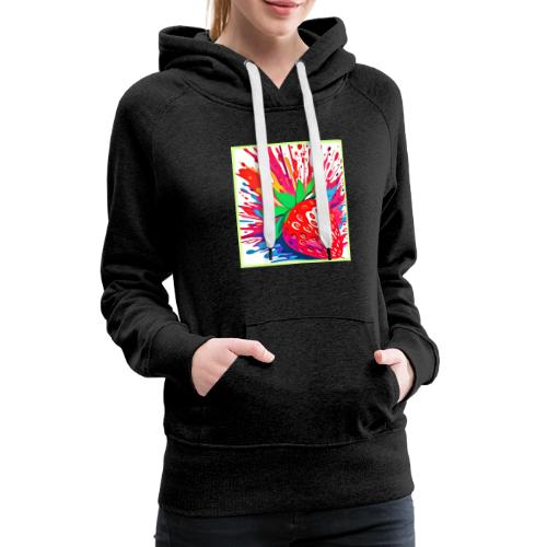 Splatter Strawberry Splash - Women's Premium Hoodie
