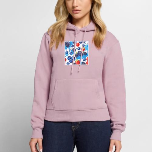 Vibrant Berry Pattern - Women's Premium Hoodie