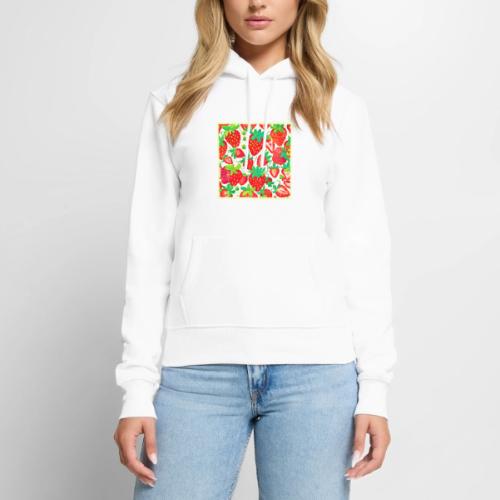 Strawberry Swirl Pattern - Women's Premium Hoodie