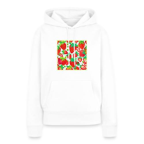 Strawberry Swirl Pattern - Women's Premium Hoodie