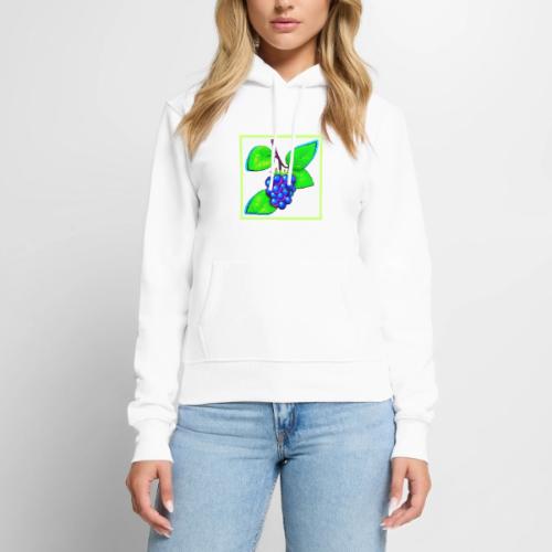 Vibrant Blueberry Pop Art - Women's Premium Hoodie