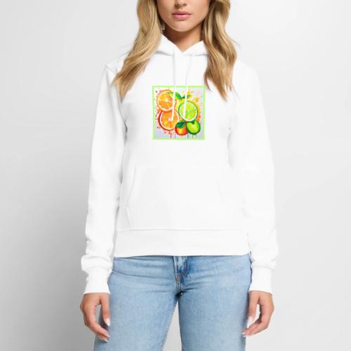 Neon Chaos Liquid Color Explosion - Women's Premium Hoodie