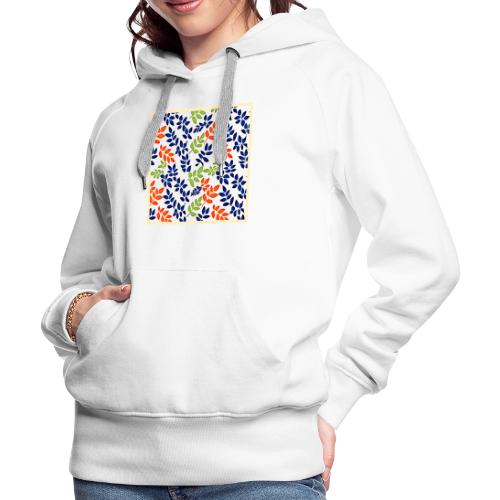 Chromatic Leaf Repeat - Women's Premium Hoodie
